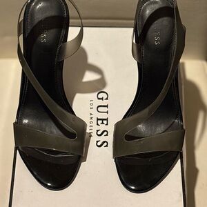 Guess Ferry Black Strappy Heels